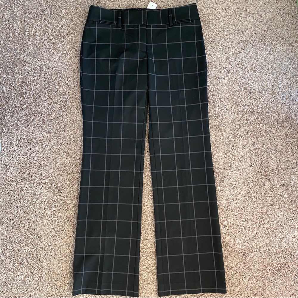 NWT LOFT Ann Taylor 4 black/grey Marisa Trouser